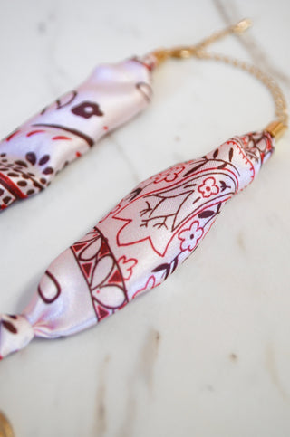 Lottie Heart Charm Scarf - Boutique EllaPar