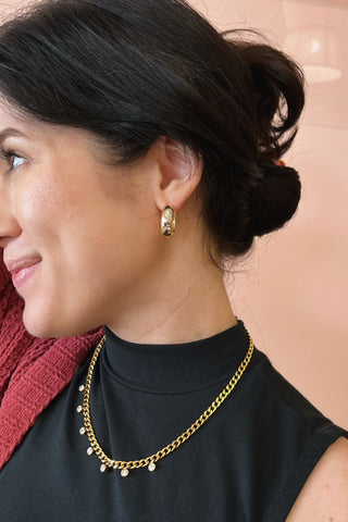 18K Jaycee Hoops