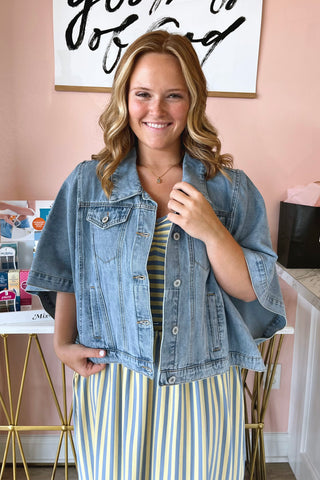 Delilah Denim Poncho