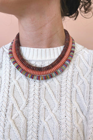 Marble Beaded Necklace - Boutique EllaPar