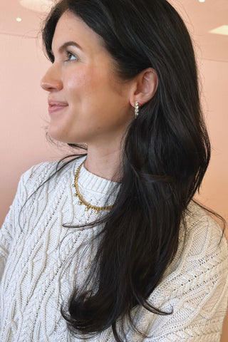 Karmen Stone Hoops