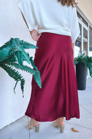Isobel Satin Maxi Skirt
