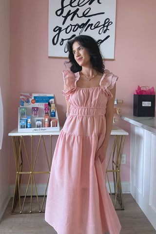 Magnolia Striped Dress - Boutique EllaPar