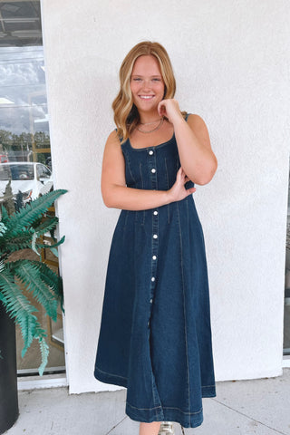 Harper Button-Front Dress