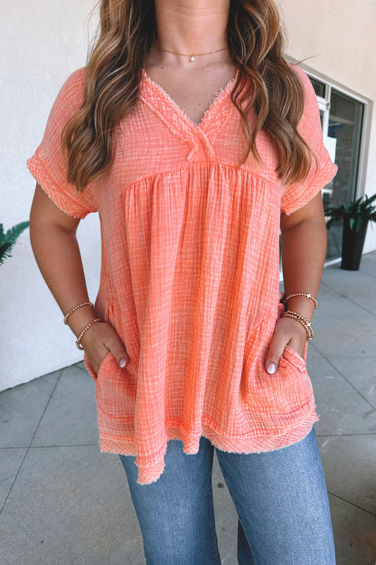 Gabby Gauze Top