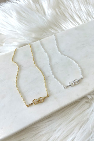 18K Horseshoe Necklace - Boutique EllaPar