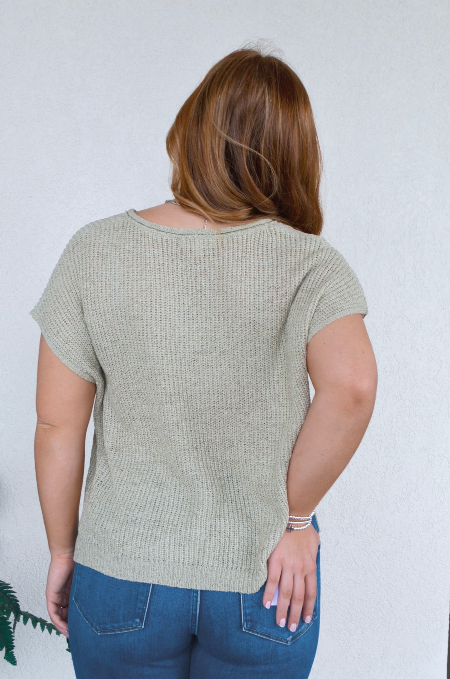 Stassy Split Neck Top