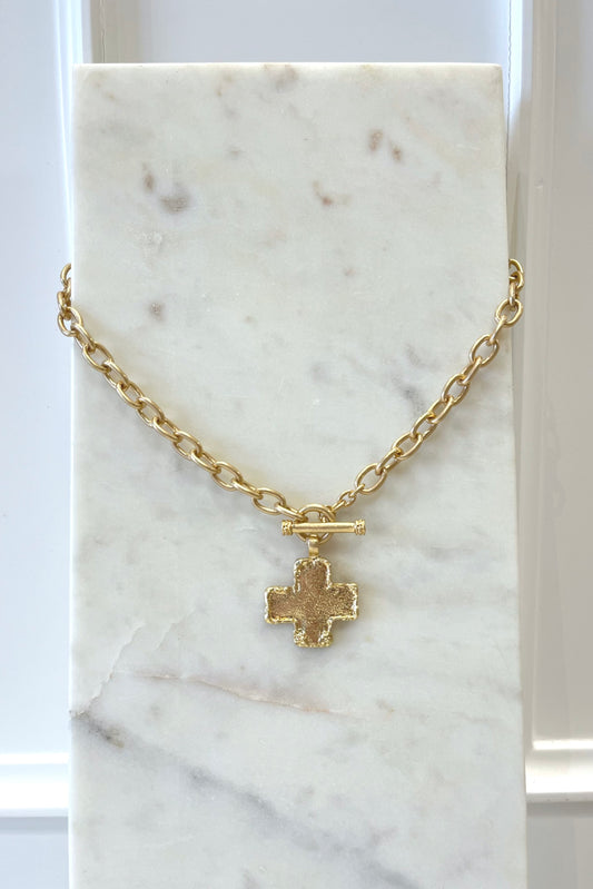 Gaudy Cross Necklace - Boutique EllaPar