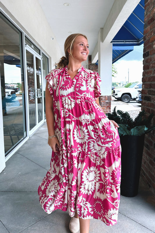 Flutter Midi Dress