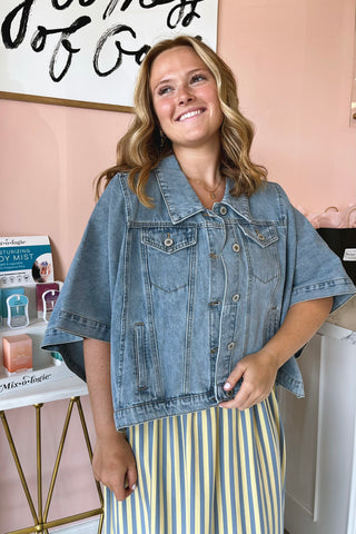 Delilah Denim Poncho
