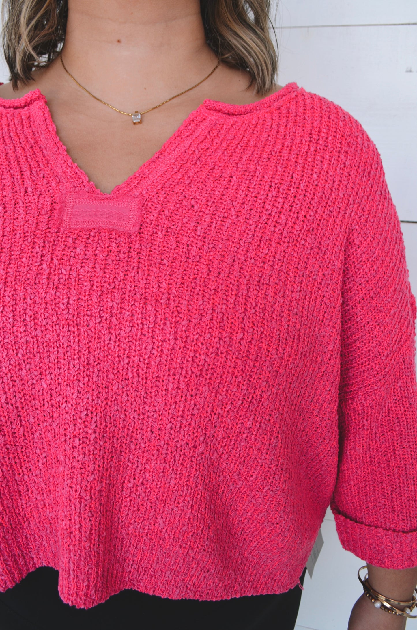Landon Split-Neck Sweater