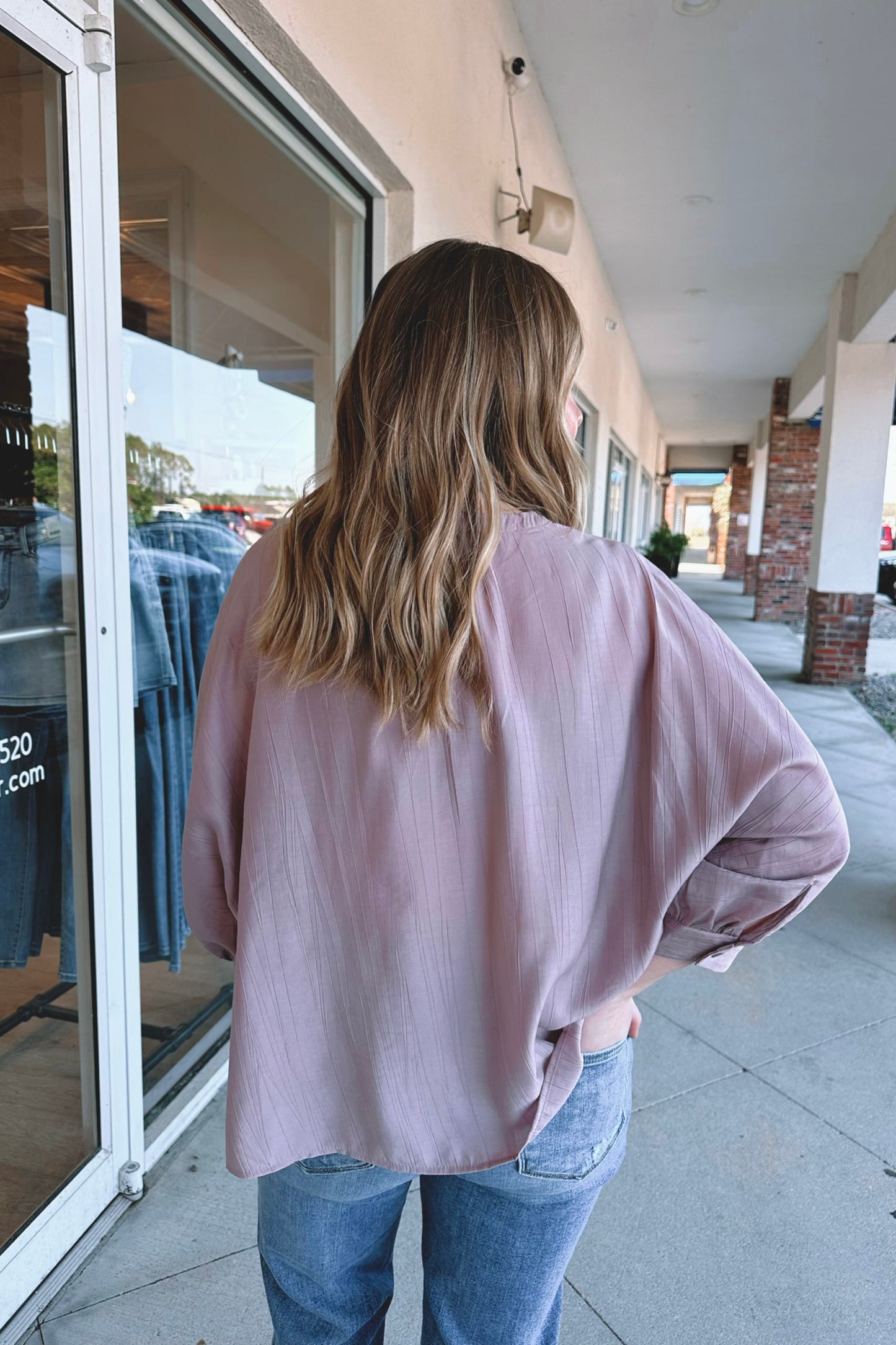Rosie Button-Front Blouse