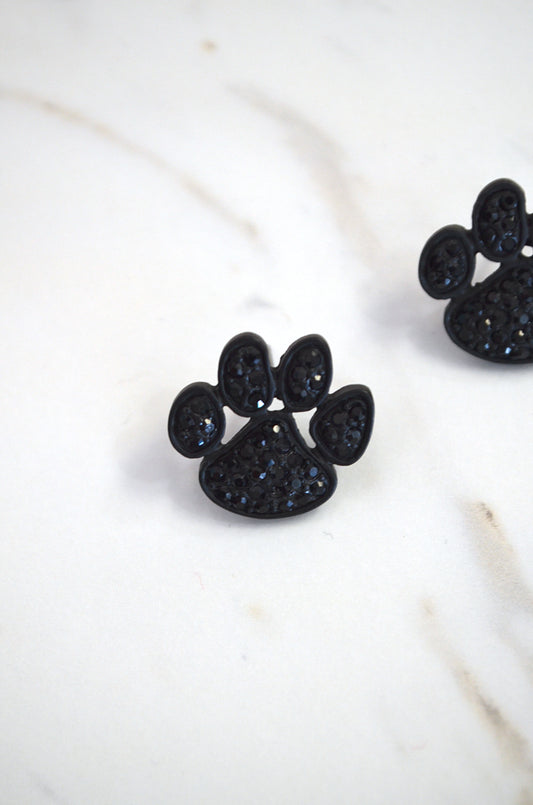 Pave Paw Studs