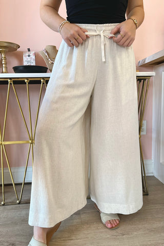 Priscilla Linen Pants - Boutique EllaPar