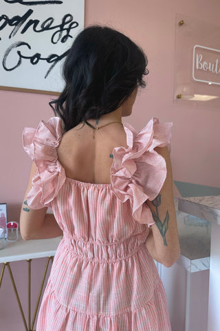 Magnolia Striped Dress - Boutique EllaPar