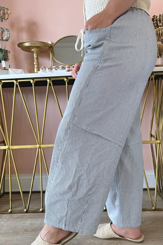 Maren Striped Barrel Pants