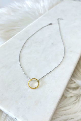 Two Tone Necklace - Boutique EllaPar