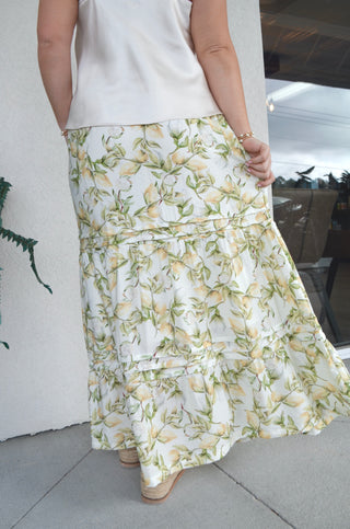 Amalfi Lemon Skirt - Boutique EllaPar