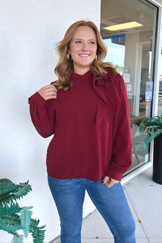 Roslyn Tie-Neck Blouse