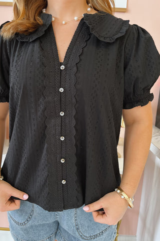 Wendy Collared Blouse - Boutique EllaPar