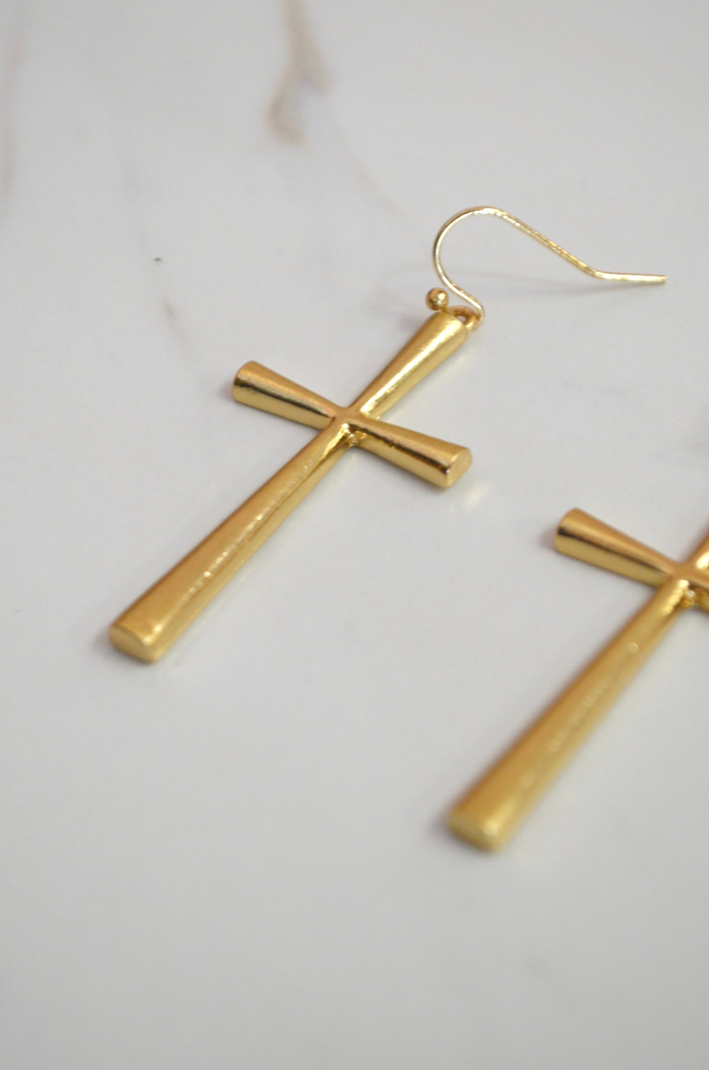 Risen Cross Earrings