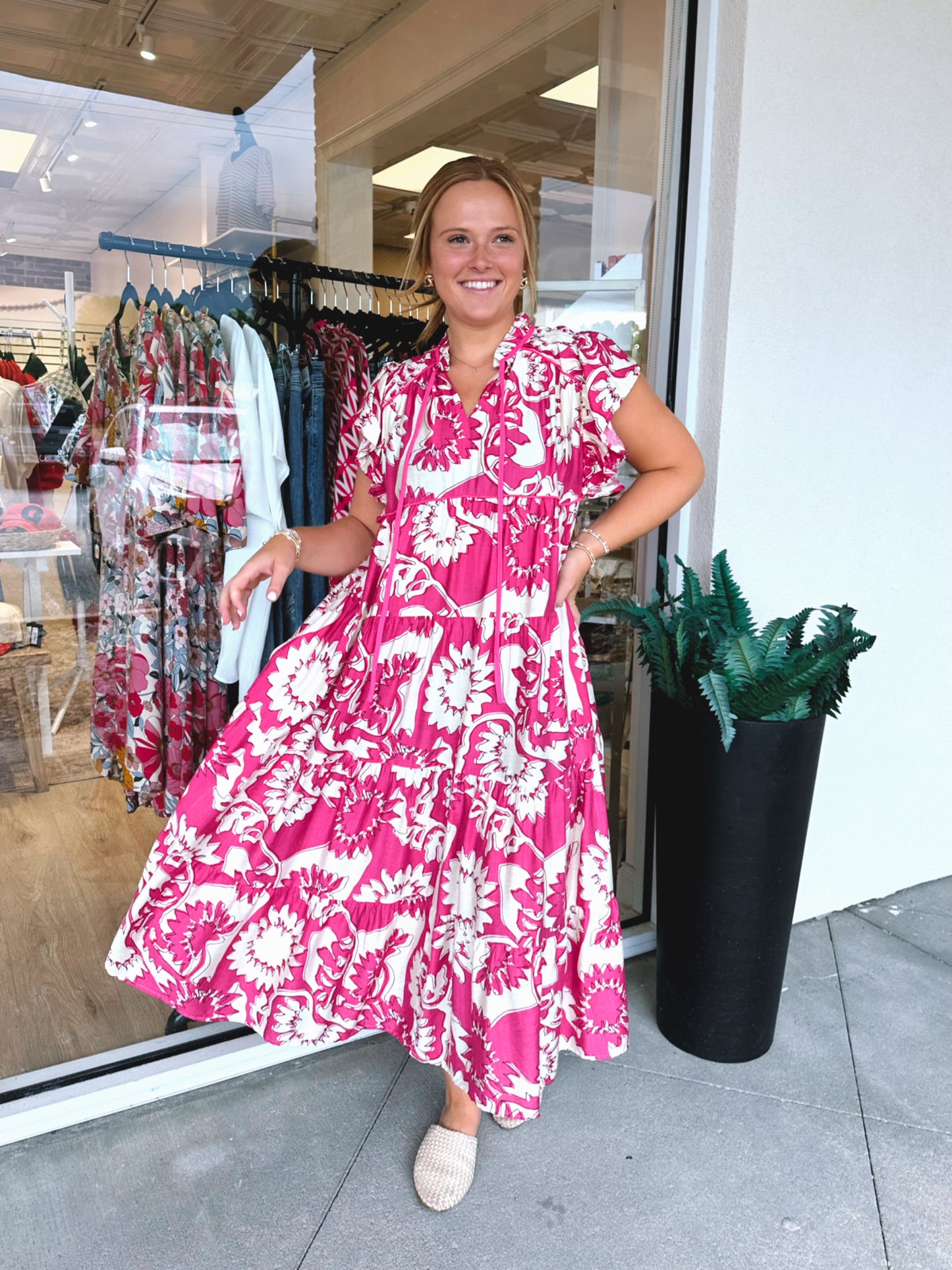 Flutter Midi Dress