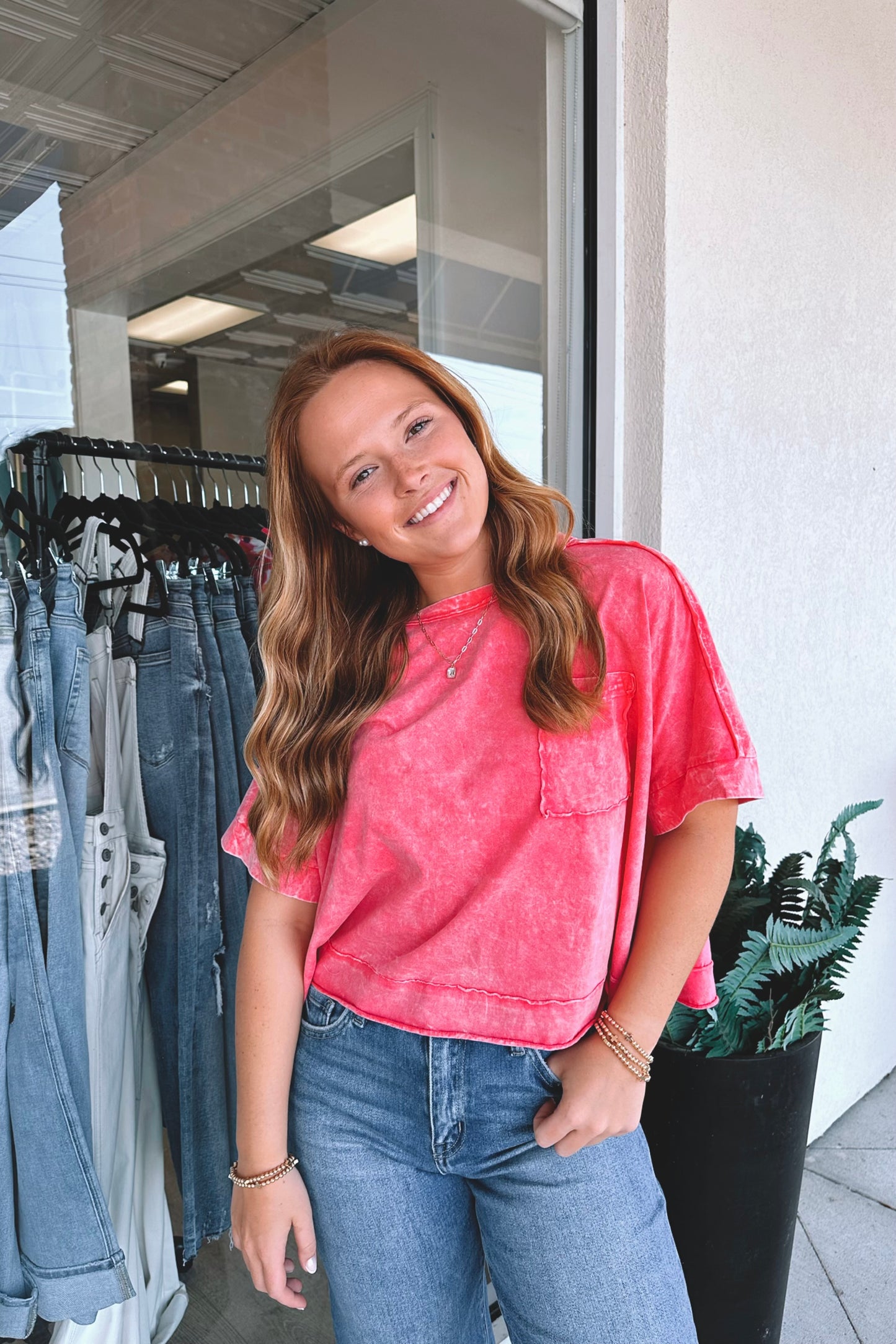 Crinkle Washed Tee