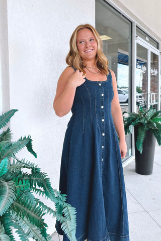 Harper Button-Front Dress