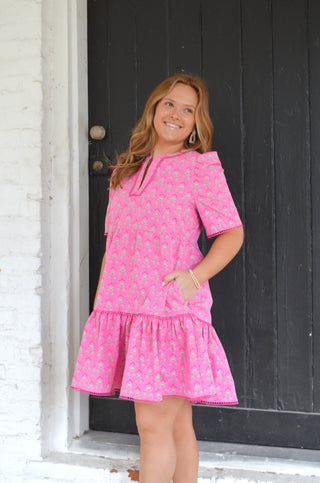 Adelyn Deco Mini Dress - Boutique EllaPar