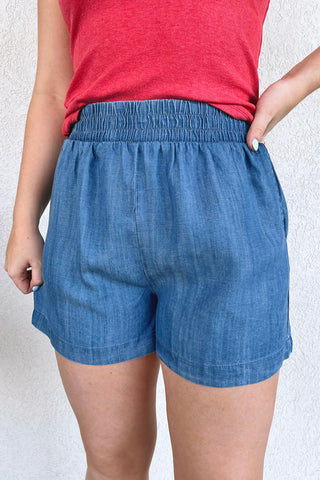 Leilah Lyocell Shorts