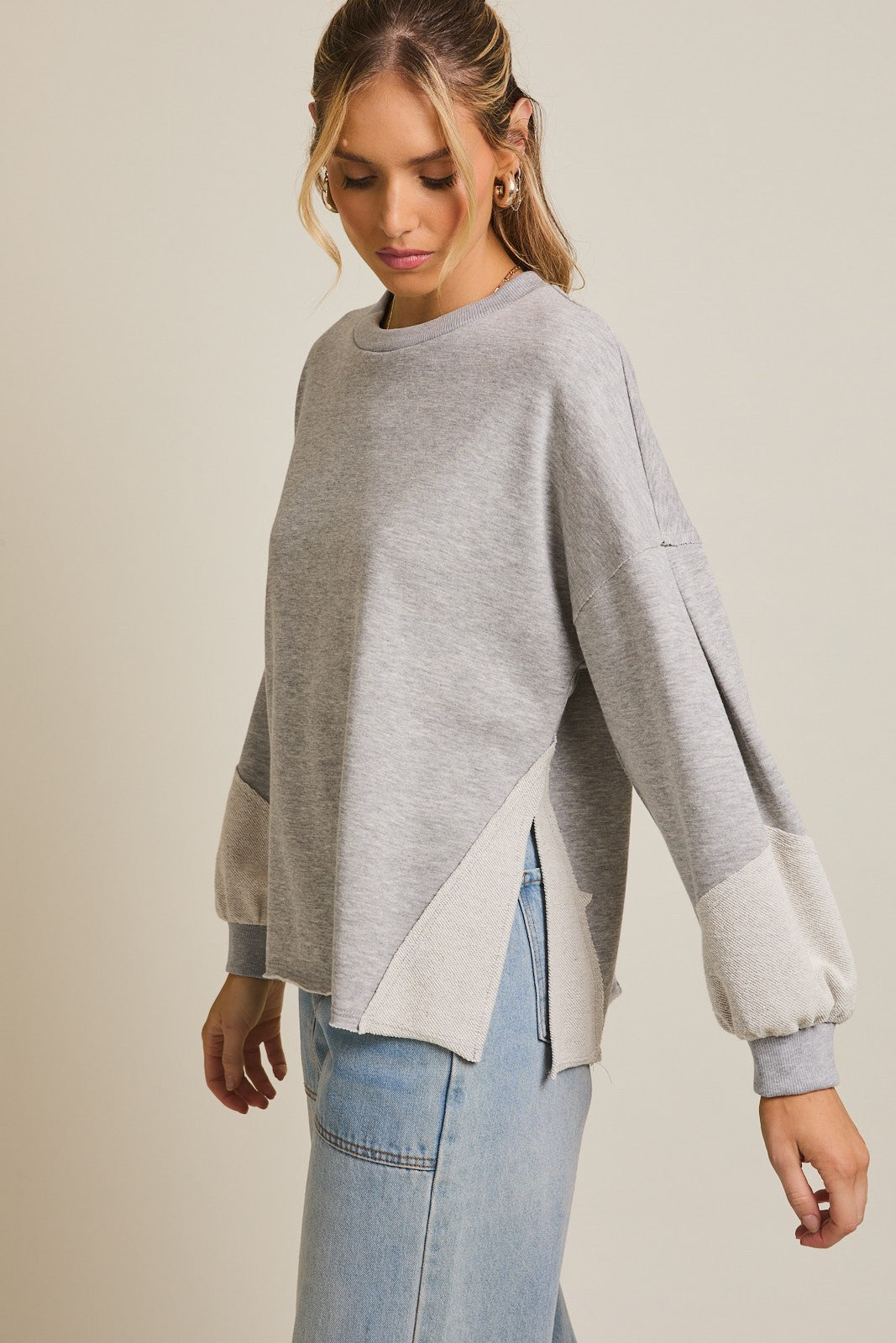 Brooklyn Raw-Edge Sweatshirt
