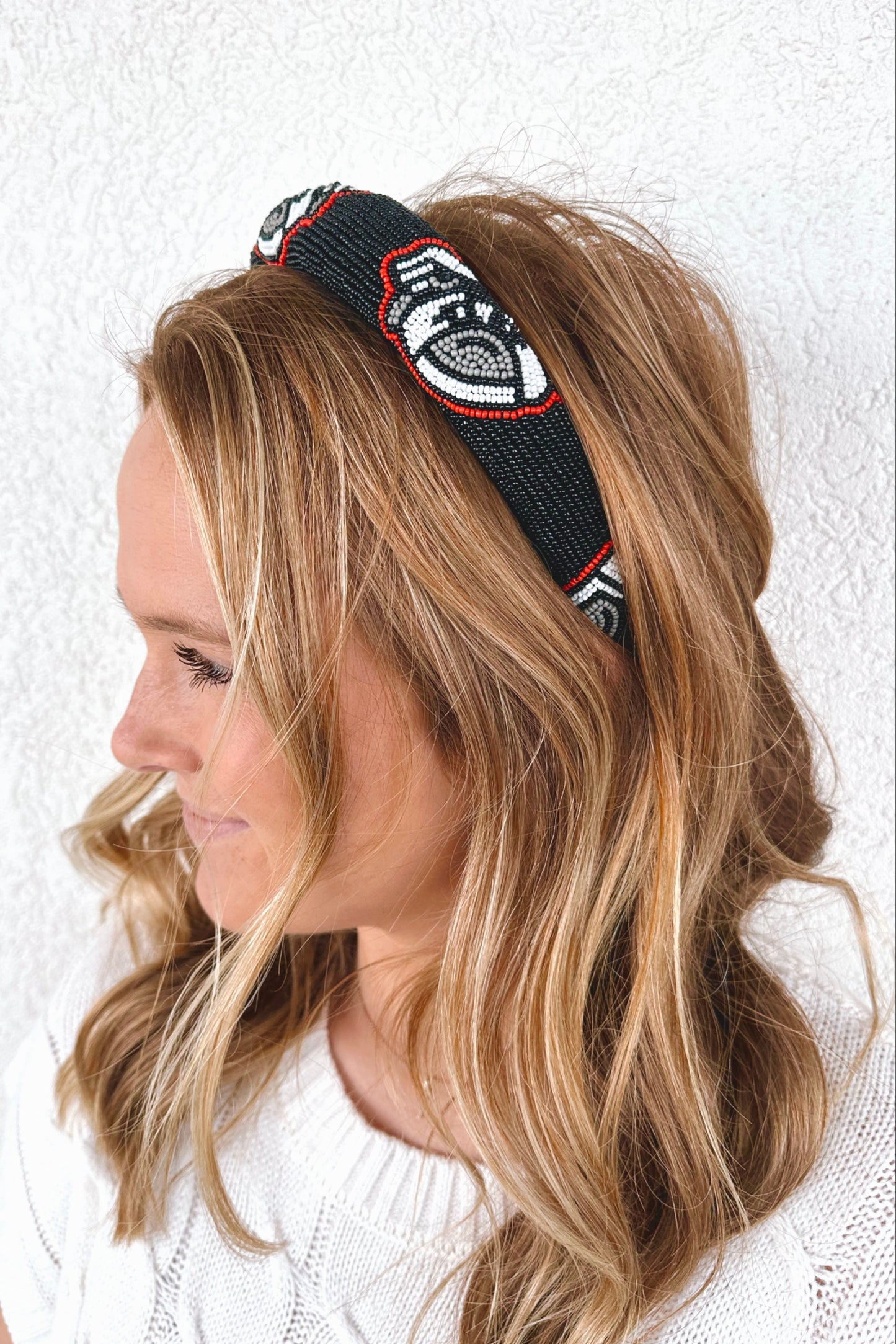Beaded UGA Headband