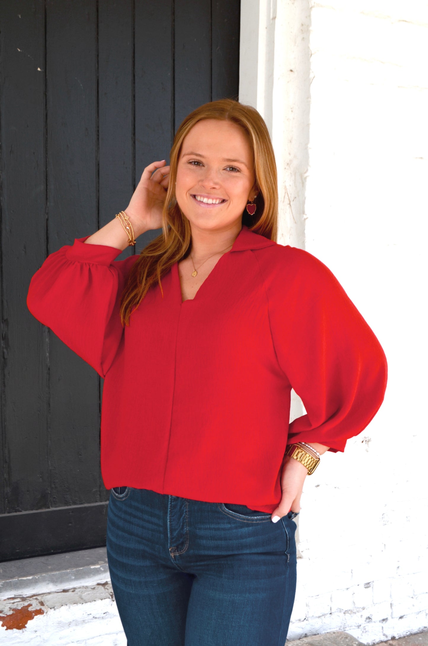 Valerie V-Neck Blouse