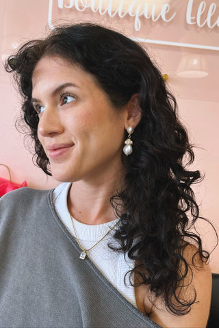 Baroque Pearl Earrings - Boutique EllaPar