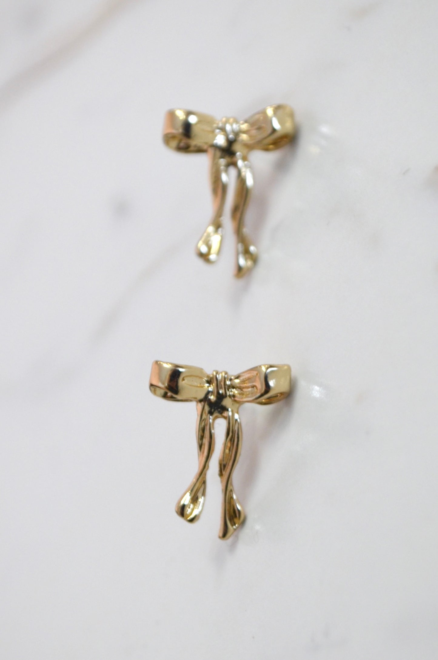 Brass Bow Studs
