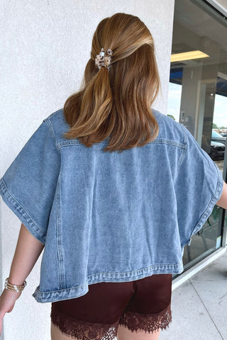 Daliah Denim Poncho