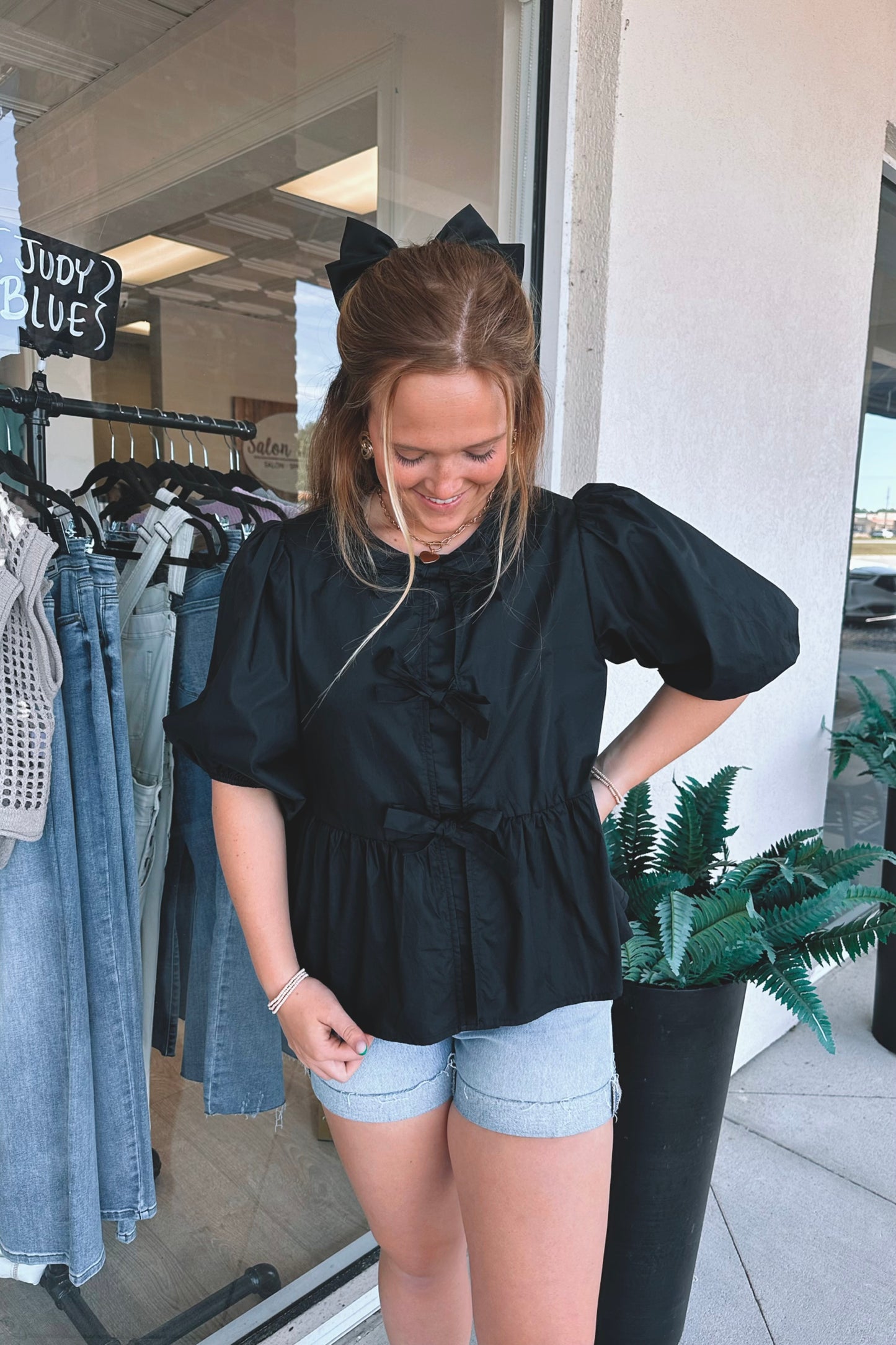 Karlee Tie-Front Blouse