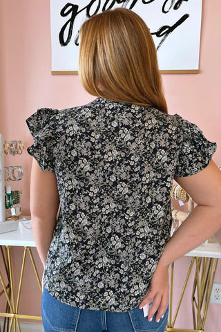Christy Flutter Sleeve Top