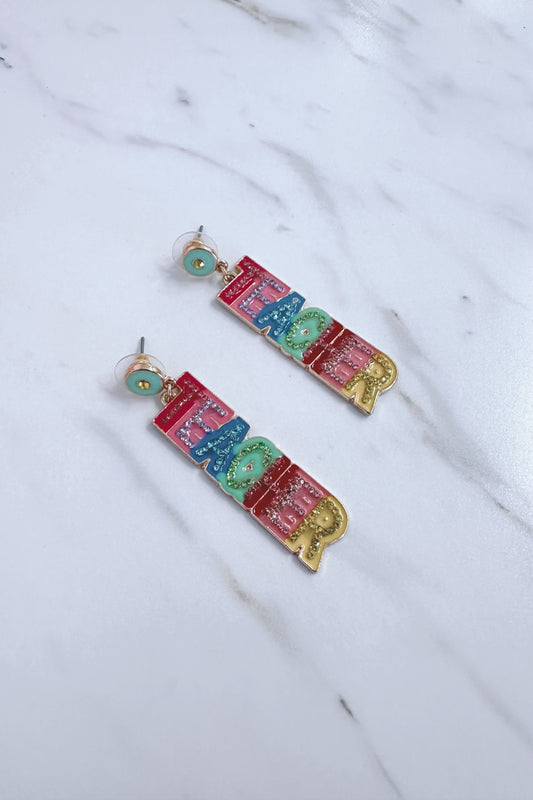 Pave Teacher Earrings