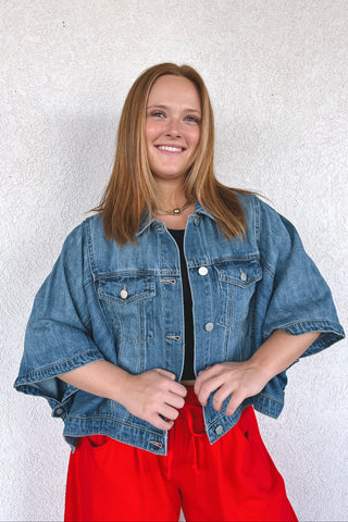 Daisie Denim Poncho