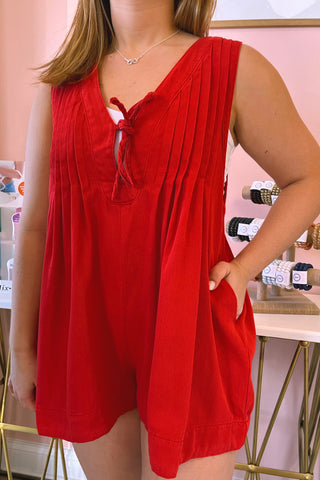 Daniella Denim Romper - Boutique EllaPar
