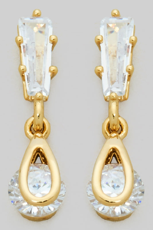 CZ Teardrop Dangles