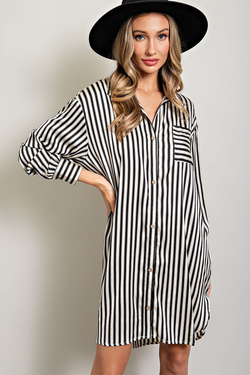 Cosmo Striped Mini Dress