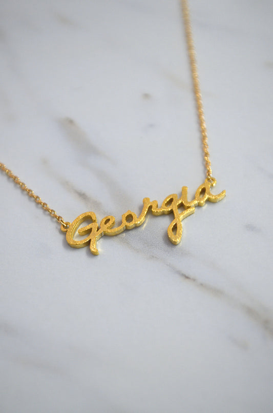 Cursive 'Georgia' Necklace