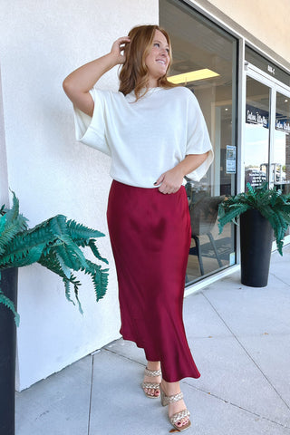 Isobel Satin Maxi Skirt