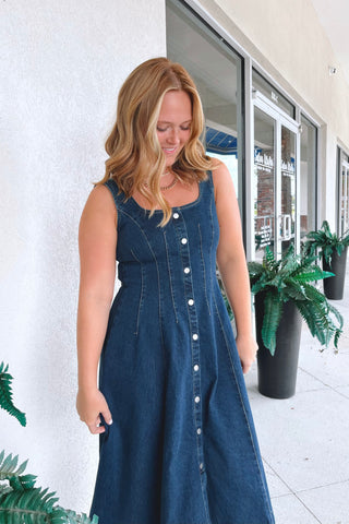 Harper Button-Front Dress