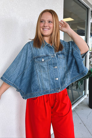 Daisie Denim Poncho