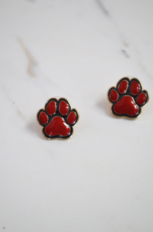 Golden Paw Studs