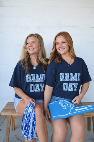 Lace Game Day Top - Boutique EllaPar