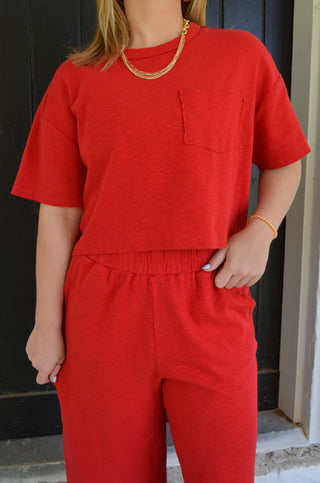Effortless Pocket Tee - Boutique EllaPar